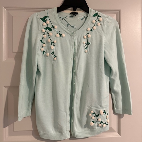 Talbots Tops - Talbots embroidered cardigan